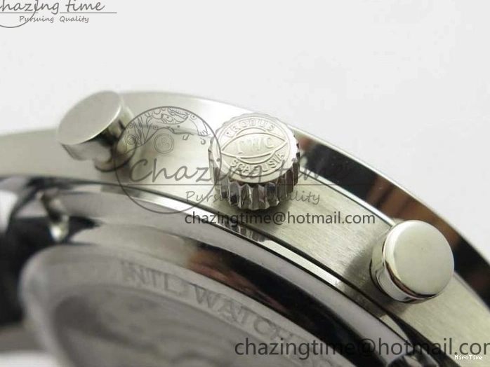 MIROTIME 0325 Portuguese Chrono IW371609 ZF 1:1 Best Edition Black Dial on Black Leather Strap A SmartChoice 7100